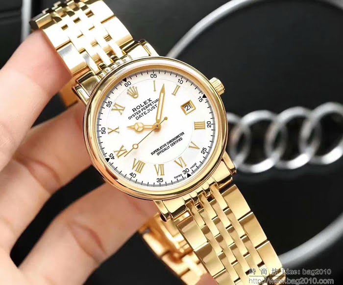 ROLEX勞力士 最新經典羅馬字面 男裝鋼帶 進口全自動機械 男士腕表 30米防水  wssb4760